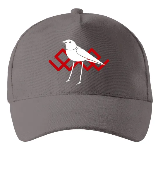 Кепка Птичка белая Серый фото