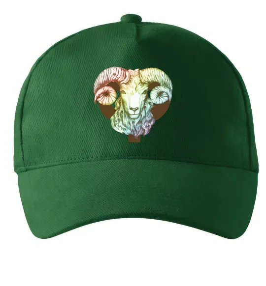 Кепка Овен знак зодіаку Темно-зеленый фото