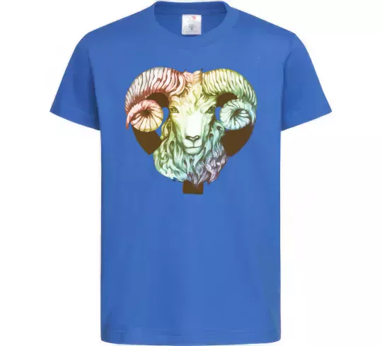 Детская футболка Овен знак зодіаку Ярко-синий фото