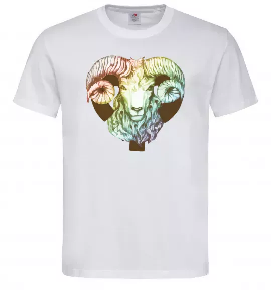 Чоловіча футболка Овен знак зодіаку Білий фото