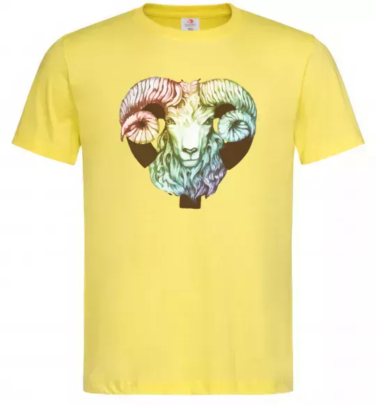 Чоловіча футболка Овен знак зодіаку Лимонний фото