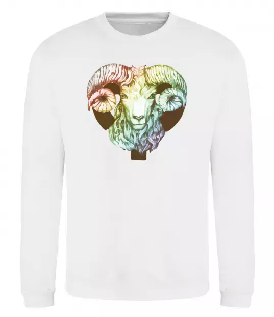 Світшот Овен знак зодіаку Білий фото