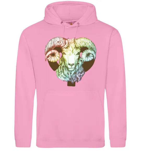 Чоловіча толстовка (худі) Овен знак зодіаку Рожевий фото