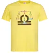 Чоловіча футболка Терези знак зодіаку Лимонний фото