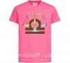 Детская футболка Весы знак зодиака Ярко-розовый фото