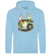Жіноча толстовка (худі) Рак знак зодіаку Блакитний фото