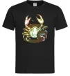 Чоловіча футболка Рак знак зодіаку Чорний фото