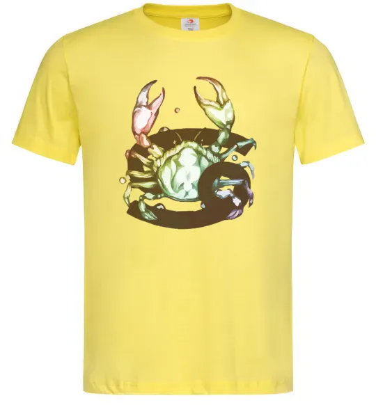 Чоловіча футболка Рак знак зодіаку Лимонний фото