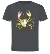 Чоловіча футболка Рак знак зодіаку Графіт фото