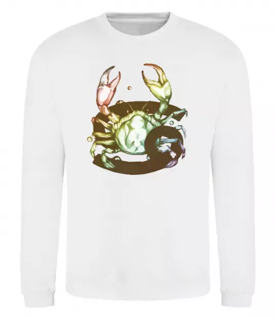 Свитшот Рак знак зодіаку Белый фото