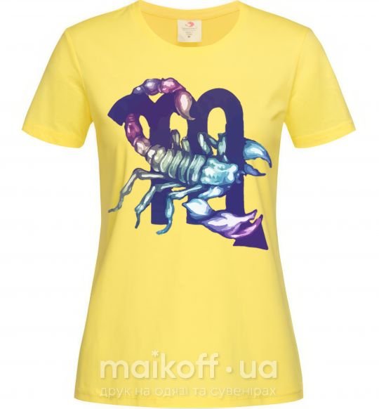 Жіноча футболка Скорпион знак зодиака Лимонний фото