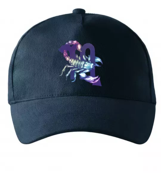Кепка Скорпіон знак зодіаку Темно-синій фото