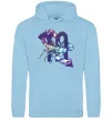 Женская толстовка (худи) Скорпіон знак зодіаку Голубой фото