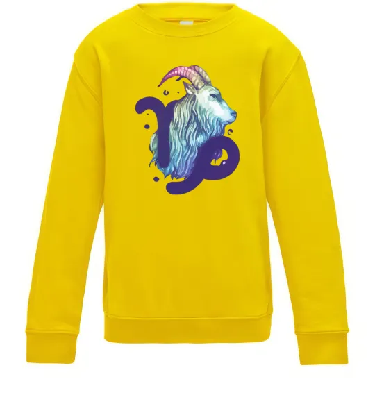 Детский Свитшот Козеріг знак зодіаку Солнечно желтый фото