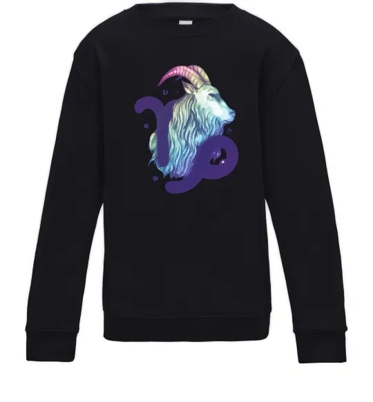 Детский Свитшот Козеріг знак зодіаку Черный фото