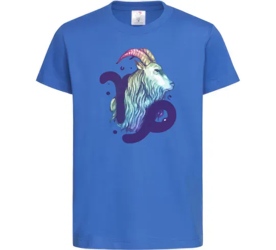 Детская футболка Козеріг знак зодіаку Ярко-синий фото