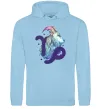 Жіноча толстовка (худі) Козеріг знак зодіаку Блакитний фото