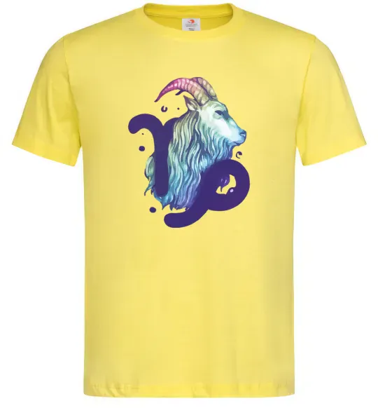 Чоловіча футболка Козеріг знак зодіаку Лимонний фото