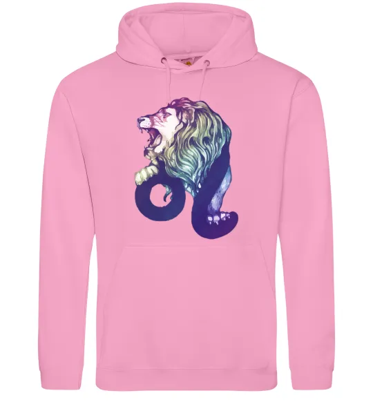 Жіноча толстовка (худі) Лев знак зодіаку Рожевий фото