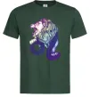 Чоловіча футболка Лев знак зодіаку Темно-зелений фото