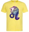 Чоловіча футболка Лев знак зодіаку Лимонний фото