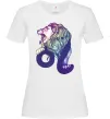 Жіноча футболка Лев знак зодіаку Білий фото