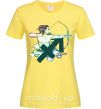 Жіноча футболка Стрелец знак зодиака Лимонний фото