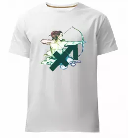 Мужская премиум футболка Стрілець єдиноріг Белый фото