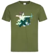Мужская футболка Стрілець знак зодіаку Оливковый Мужская футболка Стрілець знак зодіаку Оливковый фото