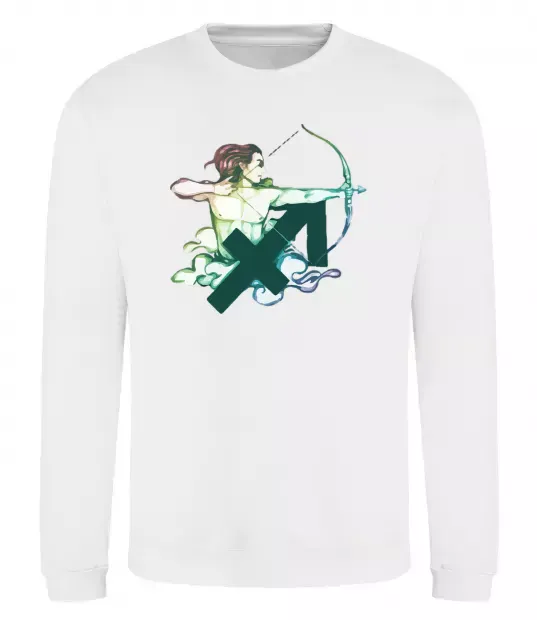 Свитшот Стрілець знак зодіаку Белый фото