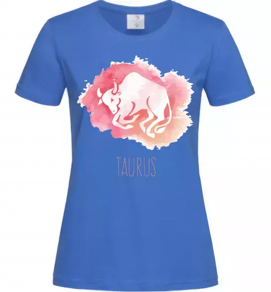 Жіноча футболка Taurus Яскраво-синій фото