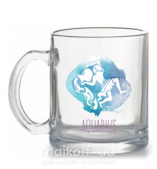 Чашка скляна Aquarius Прозорий фото