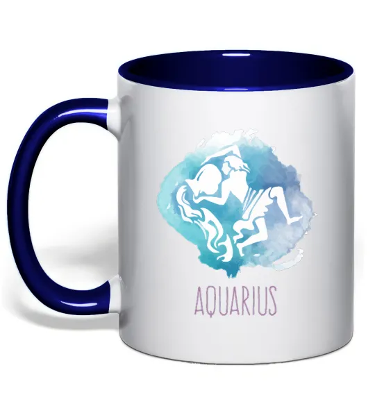 Чашка с цветной ручкой Aquarius Глубокий темно-синий фото