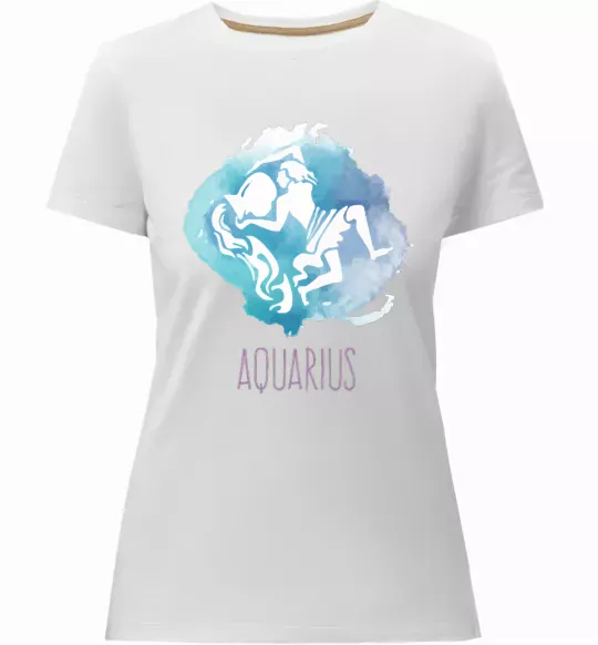 Женская премиум футболка Aquarius Белый фото