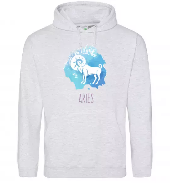 Женская толстовка (худи) Aries Серый меланж фото