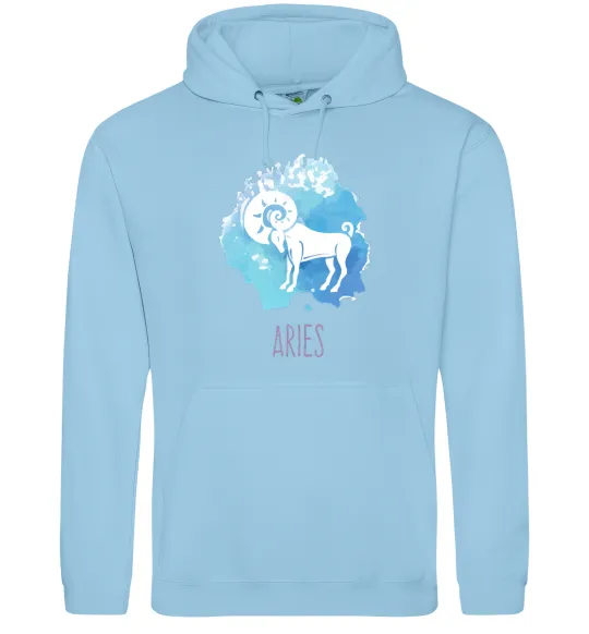 Женская толстовка (худи) Aries Голубой фото