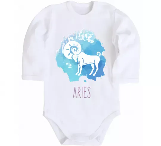 Детский боди Aries Белый фото