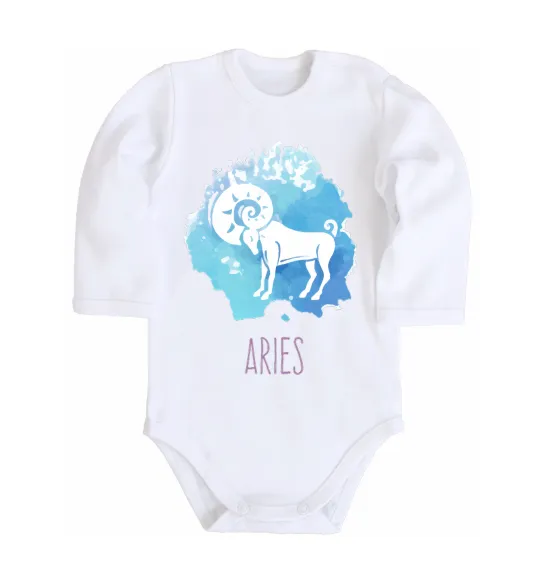 Дитячий бодік Aries Білий фото