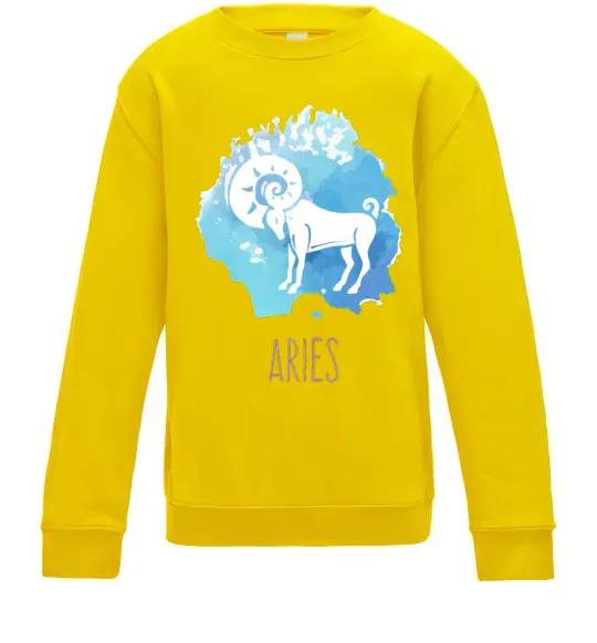 Детский Свитшот Aries Солнечно желтый фото