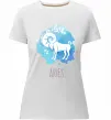 Женская премиум футболка Aries Белый фото