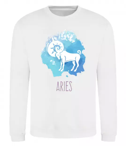 Світшот Aries Білий фото