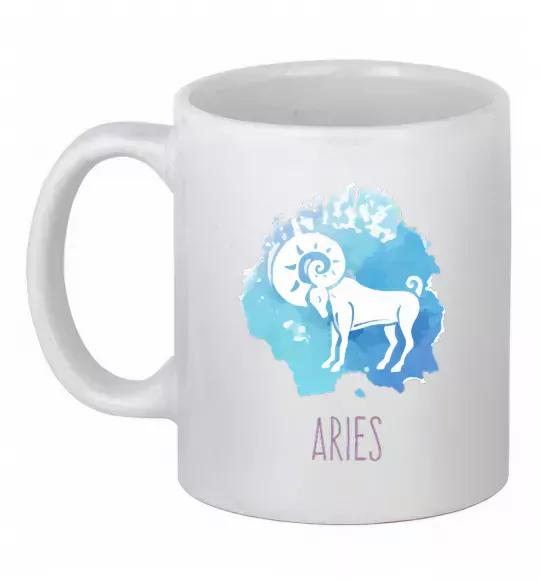 Чашка керамическая Aries Белый фото