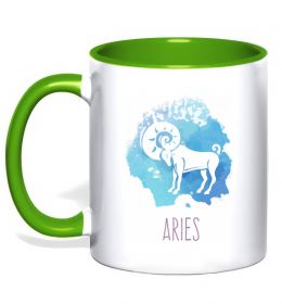 Чашка з кольоровою ручкою Aries