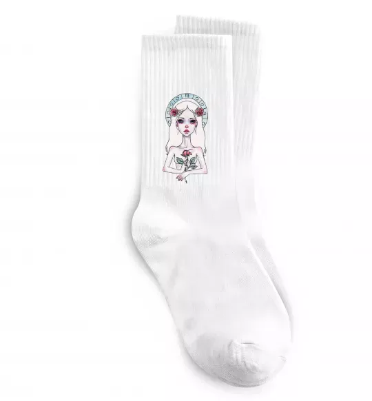 Носки Virgo roses Белый фото
