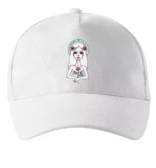 Кепка Virgo roses Білий фото