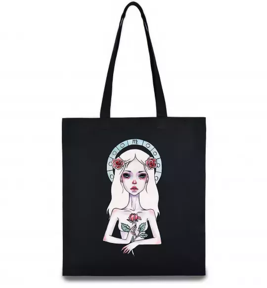 Эко-сумка Virgo roses Черный фото