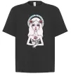 Футболка Оверсайз Virgo roses Чорний фото