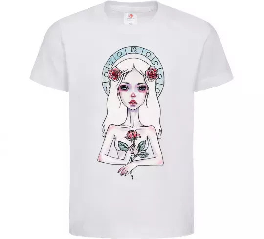 Дитяча футболка Virgo roses Білий фото