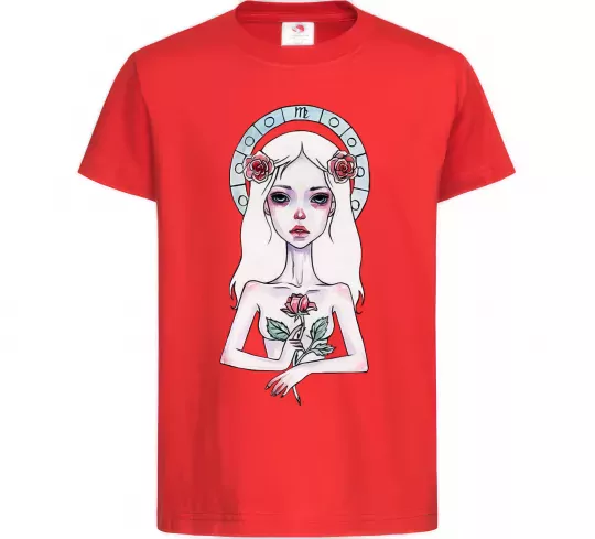 Дитяча футболка Virgo roses Червоний фото