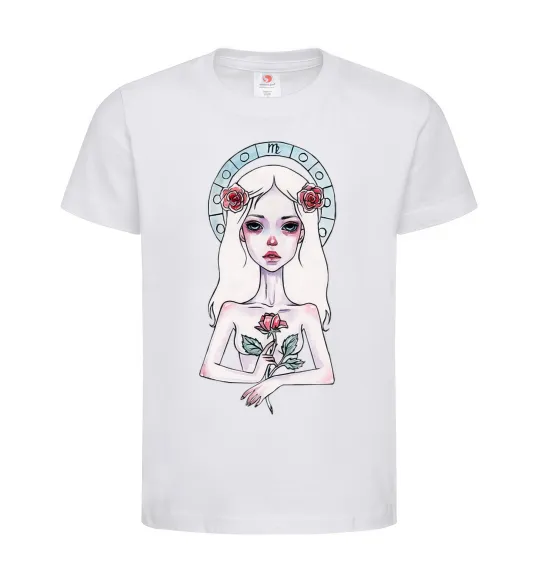Детская футболка Virgo roses Белый фото